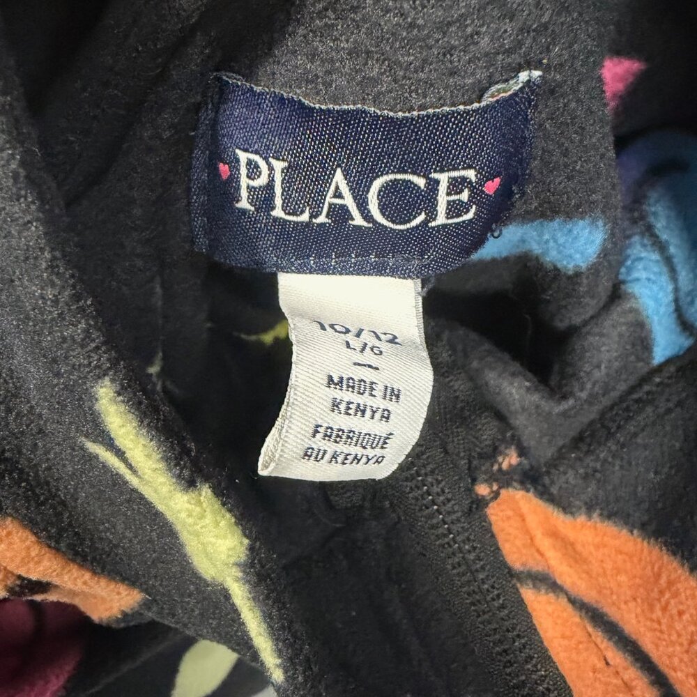 Childrens Place 10/12 Fleece Smiley Graphic Pullover - Picture 4 of 8